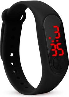 Vaishnavi collection Unisex M2 LED Band Digital Watch (Black)
