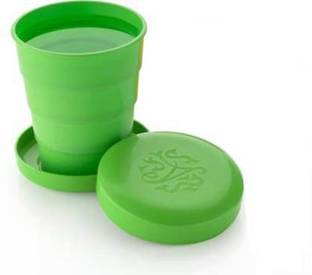 SANNO WORLD Unbreakable Magic Cup/Folding/Pocket Glass for Traveling/Picnic Set of 2 Glass Water/Juice Glass