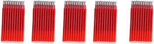 aakriti store Invisible Refill Disappearing Erasable Removable Ink Pen for Fabric Garment, Leather and Marking Shoes (Red, 50)