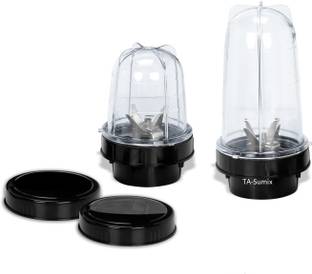 Su-mix Black ABS Plastic bullet Jars 350 ml and 550 ml TASmx Mixer Juicer Jar