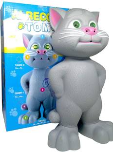 Honeybun Talking Tom Cat Toy for Kids Speaking Repeats What You Say - Birthday Gift for Boy and Girl