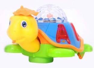 Sanchi Creation 3d Light Effect Revolving Turtle/Tortoise With Multi Color Lights And Sound