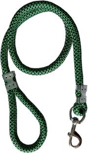 Quickato Round Designer Green Dog Belt/Collar Belt for All Breed Dogs Dog Collar & Leash Dog Leash 100 cm Dog Cord Leash
