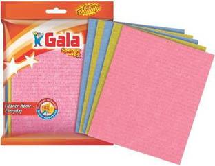 GALA Wipe Scrub Sponge-pack of 5, total 10 pcs Scrub Sponge