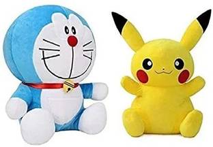 Rockjon Doraemon and Pikachu soft toy (25 cm)  - 25 mm
