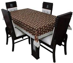 MONKDECOR Plastic 2 Seater Floral Table Cover