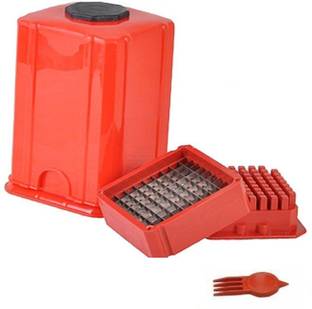 Bazaar Gali Potato, Vegetable Finger Chips Plastic Cutter | Manual Chopper | French Fries Maker | Finger Shape Cutter For Home And Kitchen Potato Slicer