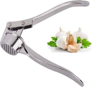 saluna Garlic Crusher Presser Squeeze Press Ginger Crusher Stainless Steel Vegetable Chopper