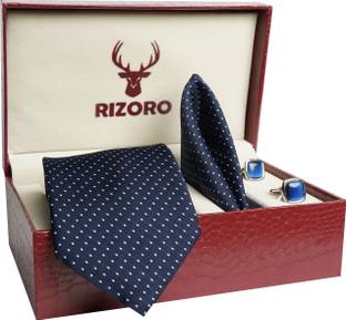 RIZORO Satin Cufflink & Tie Pin Set