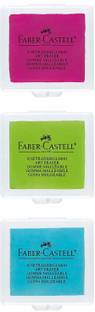 FABER-CASTELL 3 Kneadable Art Erasers Non-Toxic Eraser