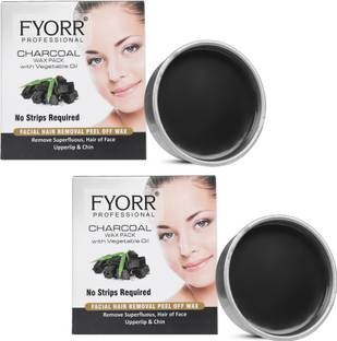 FYORR Peel-Off Wax Combo of 2 Charcoal - each Wax