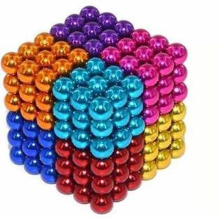 MARATHON DIY 216 Multi Colored Balls for Home Office Decoration & Stress Relief Megnatic Board Toy for Kids (216 Pieces)