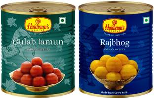 Haldiram's Rajbhog and Gulab Jamun (Combo Pack) Tin