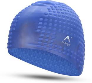 ArrowMax HIGH STRETCH BUBBLES SWIMMING CAP FOR LONG AND SHORT HAIR, EASY COMFORT & DURABLE Swimming Cap