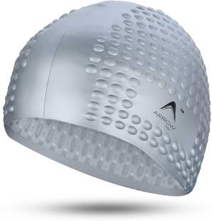 ArrowMax HIGH STRETCH BUBBLES SWIMMING CAP FOR LONG AND SHORT HAIR, EASY COMFORT & DURABLE Swimming Cap