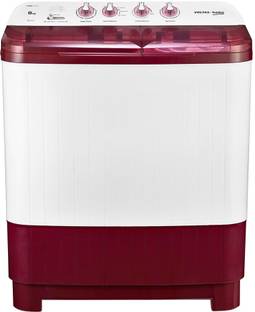 Voltas Beko by A Tata Product 8 kg Semi Automatic Top Load Washing Machine White, Maroon