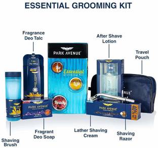 PARK AVENUE Essential Grooming Kit (Combo of 6 + Travel Pouch)