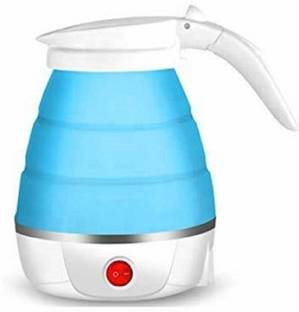 Equipage Travel Folding Electric Kettle - Fast Boiling - Food Grade Silicone - Beautiful Design Collapsible, Portable, Foldable - Boil Dry Protection -800W- Dual Voltage 100v/120v-220v/240v Electric Kettle