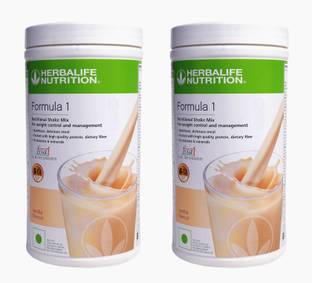 HERBALIFE Formula 1 Nutritional Shake Mix Vanilla Flavor Combo Pack Of 2 For Weight Loss Nutrition Drink