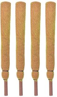 Digihub Coco Pole 3 FT(91 cm) - 4 Pieces -Moss & Coir Stick for Money Plant Support, Indoor Plants, House Plants & Plant Creepers Garden Mulch