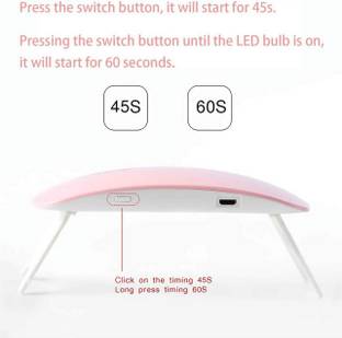 RBGIIT LED UV Nail Polish Dryer, Mini Foldable Nail Lamp, Nail Polish Dryer Curing Lamp Light Portable, Gel Based Nail Polish For All Kind Of Nail Paints AJ29 Nail Polish Dryer