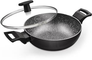 MILTON Pro Cook Kadhai With Lid Kadhai 22 cm diameter with Lid 2.1 L capacity