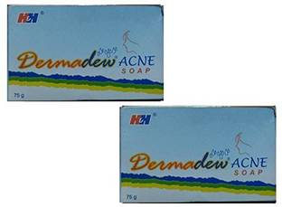 Dermadew acne soap pack of 2 (2x75gm)