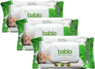 NOVEL BABIO BABY WIPES 240 (3 Wipes)