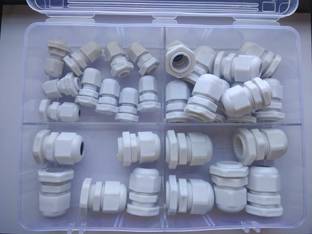 GSK Cut 40 Piece Polyamide Adjustable 3.5-13mm Cable Glands Joints Cable Gland - PG7, PG11, PG13.5, PG16 Hose Connector