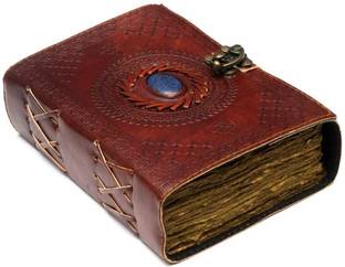 CRAFT CLUB Premium Leather with Stone A5 Diary Unruled 200 Pages