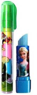 ShopTalk Push up, lipstick Erasers for girls & boys, home, School, Birthday Party ,Return Gifts Non-Toxic (Set of 2, Multicolor) Non-Toxic Eraser