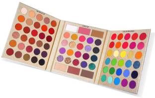 Beauty Glazed Pretty All Set Eyeshadow Palette Holiday Gift Set Pro 86 Colors Makeup Kit Matte Shimmer Eye Shadow Highlighters Contour Blush Powder All In One Makeup Pallet 375 g