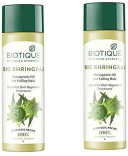 BIOTIQUE BIO BHRINGRAJ FOR FALLING HAIR OIL 120ML(PACK OF 2) Hair Oil