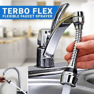 CRAZYGOL Offering Stainless Steel Turbo Flex 360 set of 1 Sink Shower Hose Connector