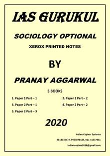 IAS Gurukul Sociology Optional By Pranay Aggarwal Xerox Printed Notes 2020