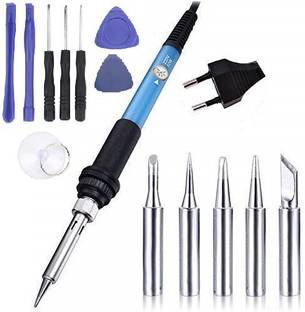 Corslet Soldering Iron 60w 220V Adjustable Temperature With 5 Extra Different Bits Electric DIY Repair With Mobile Opening Tool 60 W Temperature Controlled