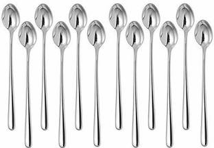 Latham Long Handle Spoons 12 Stainless Steel Table Spoon, Ice Tea Spoon, Tea Spoon, Ice Tea Spoon Set
