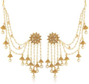 Sukkhi Sukkhi Ethnic Gold Plated Bahubali Inspired Long Chain Jhumki Earrings For Women Alloy Drops & Danglers