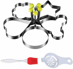 Magnusdeal Stainless Steel Fried Egg, Pancake Mould, Kitchen Tool Set