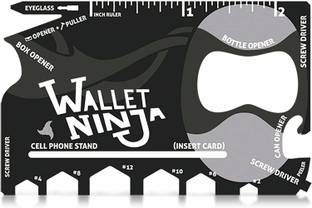 Stufftuff Ninja 18 in 1 Multi-purpose Credit Card Size Pocket Tool 18 Multi-utility Knife
