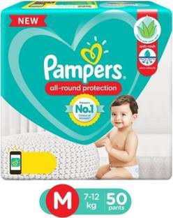 Pampers Diaper Pants Lotion with Aloe Vera - M 50 - M