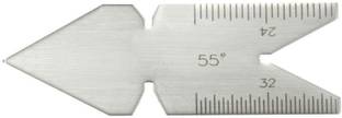 Jaibros Center Gauge 55 degree Center Gauges Inch/Metric with 14ths, and 20ths Thread Checking Scales steel color PACK OF 2 Radius Gauge