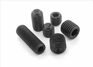 RPI SHOP Nut M8 X 25mm Allen Grub Screw,Hex Socket Set Screw-HT,Bright Finish, Machine Thread, Quantity - 50 Pcs