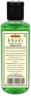 Premium Khadi Herbal Aloevera Shampoo -Pack of 1 Men & Women (210 ml)
