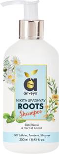 Anveya Roots Shampoo, 250ml, for Hair Fall Control & Scalp Rescue. Co-creator Nikita Upadhyay