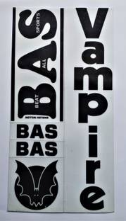BAS Vampire Black Metallic Cricket Bat Sticker/ Advanced Quality Bat Sticker