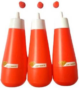 jaymet ketchup/chatni /sauce squeeze bottle (pack of 3) 350 ml