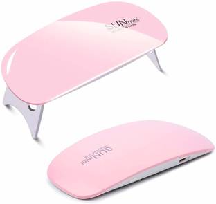 RBGIIT Automatic Hand Sensor nail Art Tools 6W UV LED Lamp Nail Dryer Machine Set With UV Light For Gel Nails Instruments 6W LED UV Nail Polish Dryer Curing Lamp Light Portable for Gel Based Polishes Nail Polish Dryer Nail Polish Dryer A24 Nail Polish Dryer