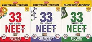 Mtg Neet 33-Years (2020-1988) 3-Books(Phy. + Chem. + Bio. ) Chhapterwise Solved Papers