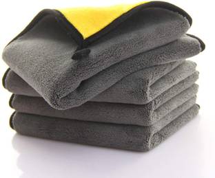 HSR Microfiber Cleaning Cloth All-Purpose Cleaning Towels Drying Towels for Cars Detailing Highly Absorbent LINT-Free Scratch Free 800gsm Wet and Dry Microfiber Cleaning Cloth